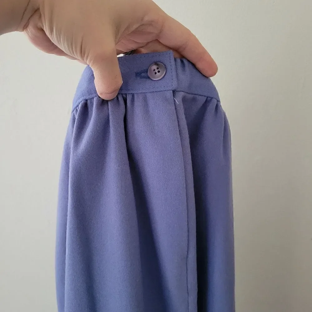 Vintage Pendleton Woollen Mills Pencil Skirt Periwinkle Blue/Purple 6 Wool